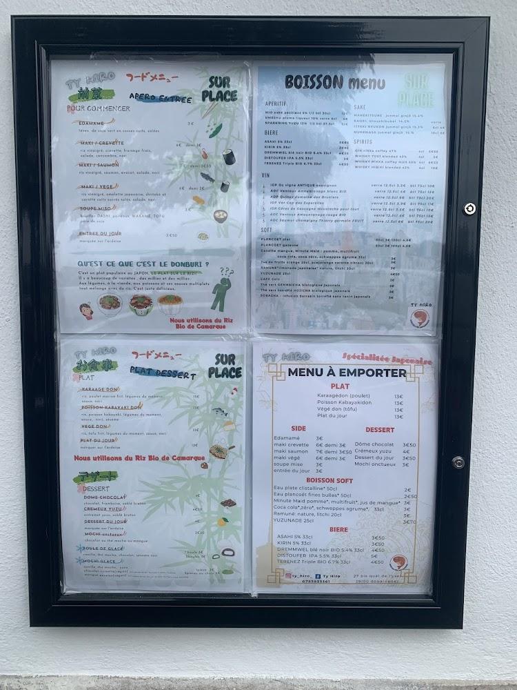 restaurant Ty Hiro - Menu Image 3